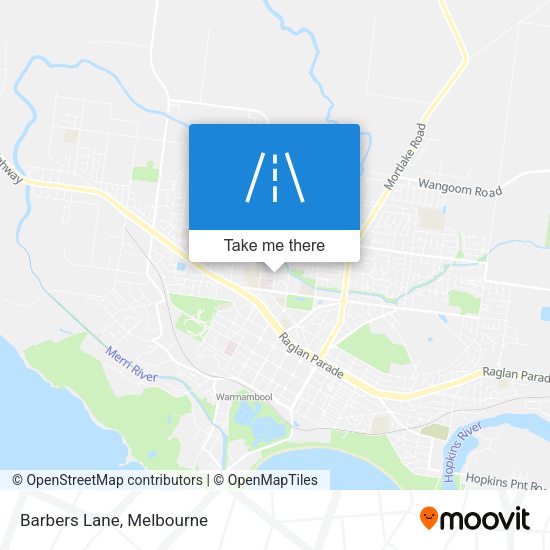 Barbers Lane map