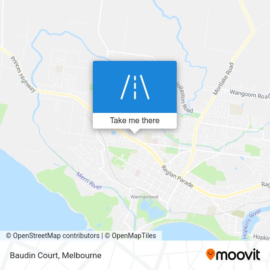 Baudin Court map