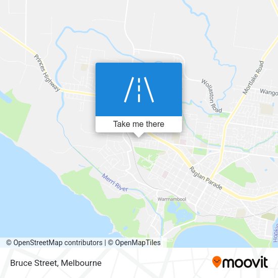 Bruce Street map