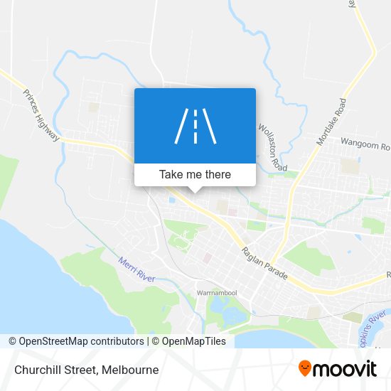 Churchill Street map