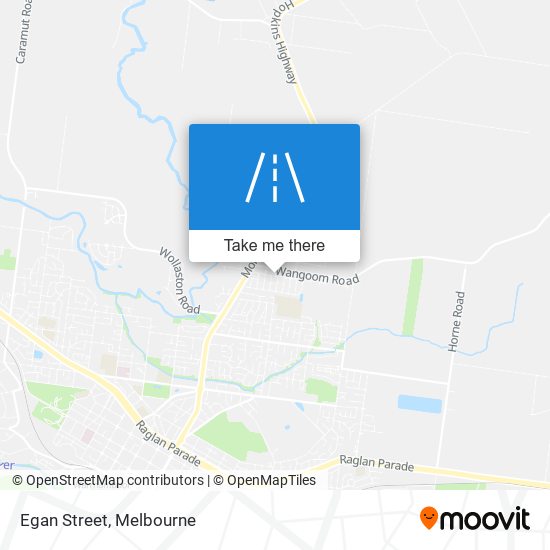 Egan Street map