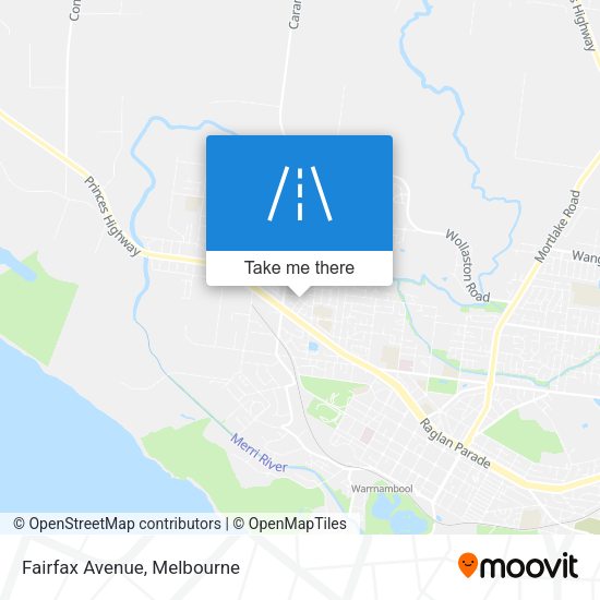 Fairfax Avenue map