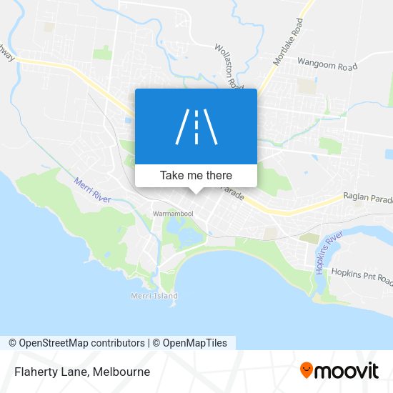 Flaherty Lane map