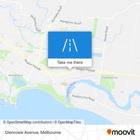 Glenrowe Avenue map