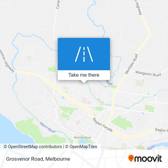 Grosvenor Road map