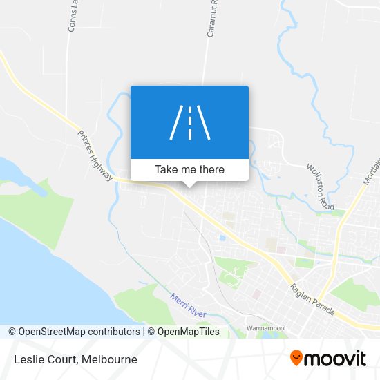 Leslie Court map