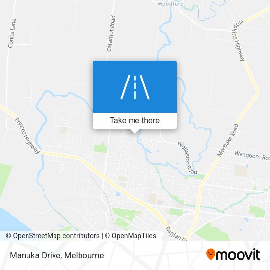 Manuka Drive map
