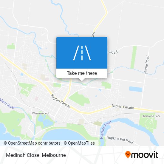Medinah Close map