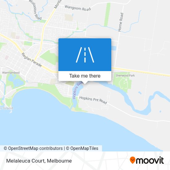 Melaleuca Court map