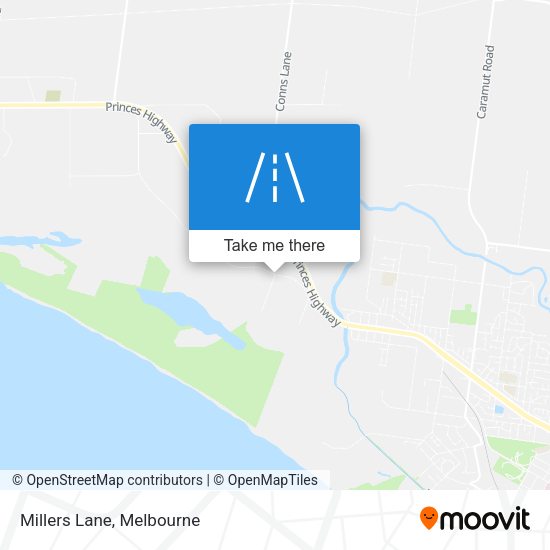 Millers Lane map