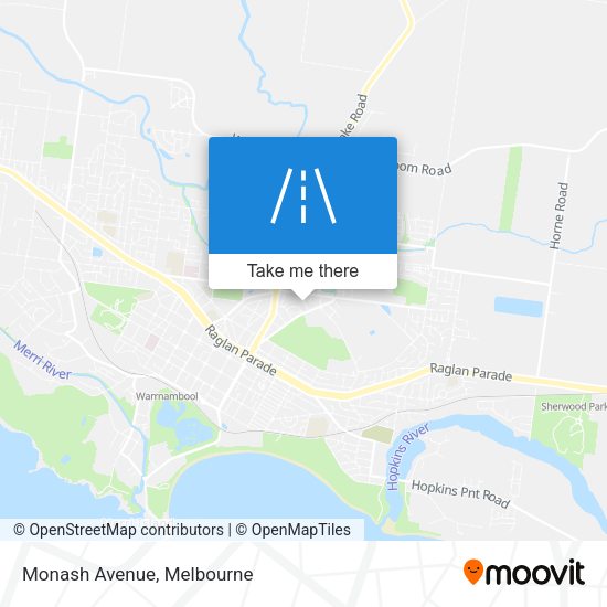 Monash Avenue map