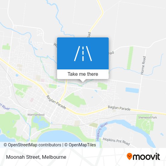 Moonah Street map