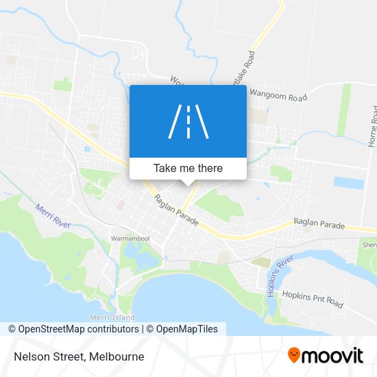 Nelson Street map