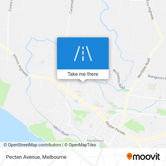 Pecten Avenue map