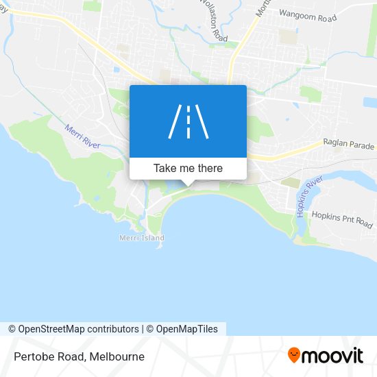 Pertobe Road map