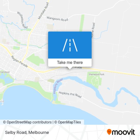 Selby Road map