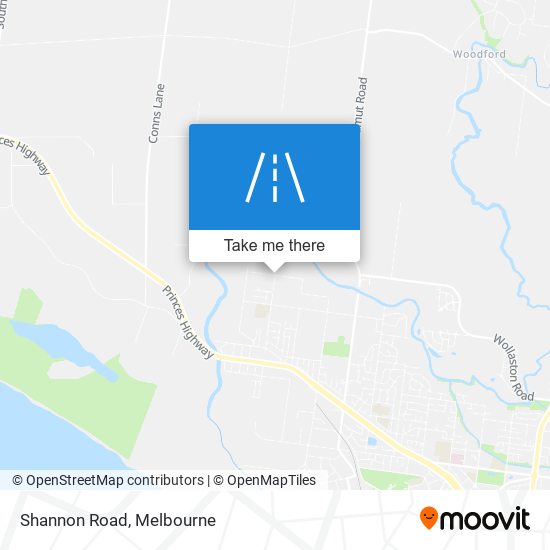 Shannon Road map