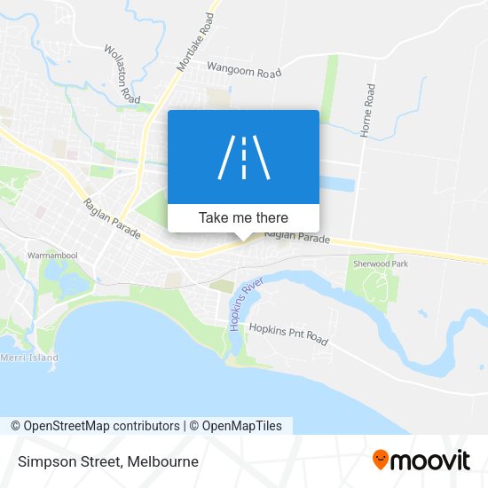 Simpson Street map