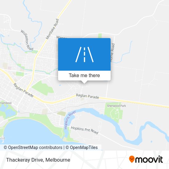 Thackeray Drive map