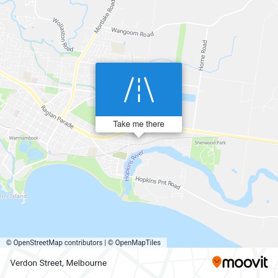 Verdon Street map