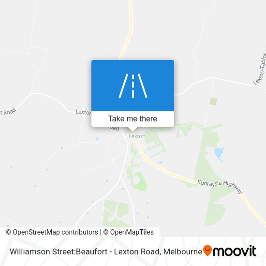 Williamson Street:Beaufort - Lexton Road map