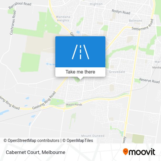 Cabernet Court map