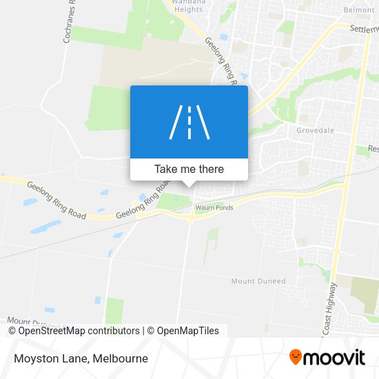 Moyston Lane map
