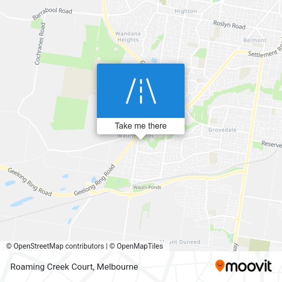 Roaming Creek Court map