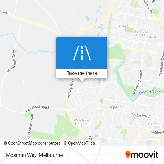 Mosman Way map