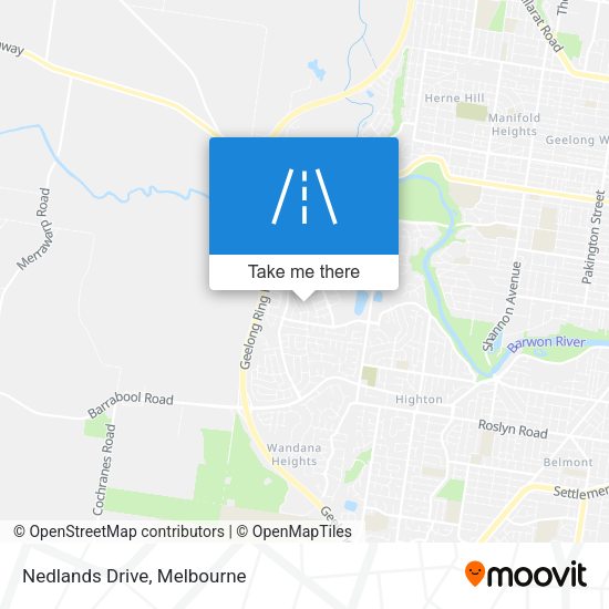 Nedlands Drive map