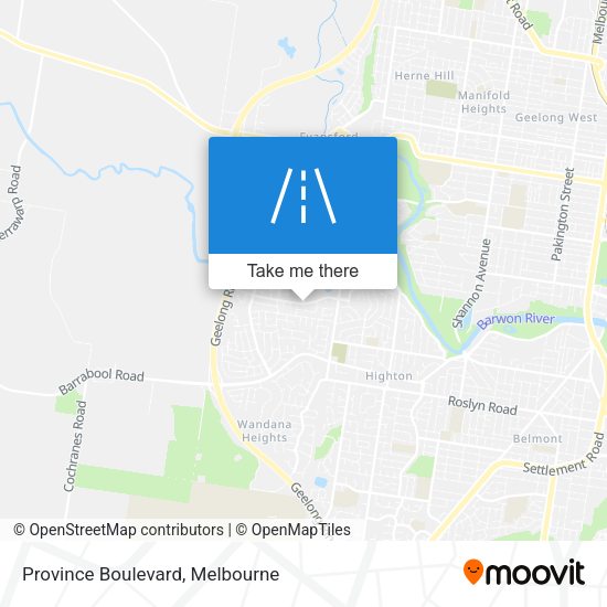 Province Boulevard map