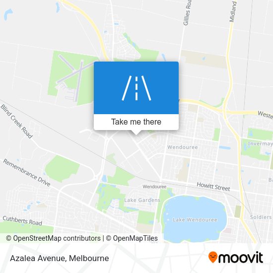 Azalea Avenue map