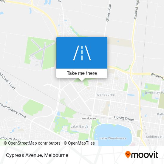 Cypress Avenue map