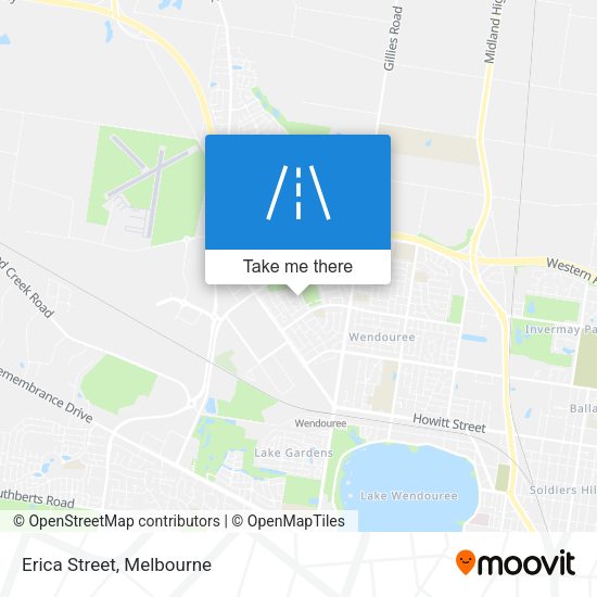 Erica Street map