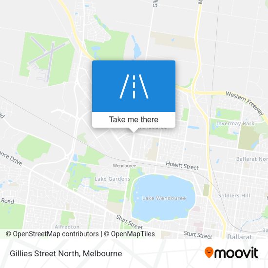 Gillies Street North map