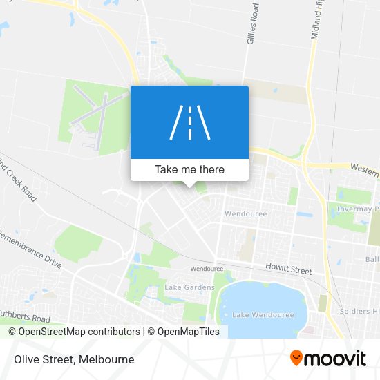 Olive Street map