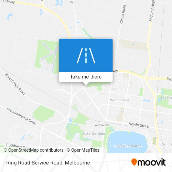Ring Road Service Road map