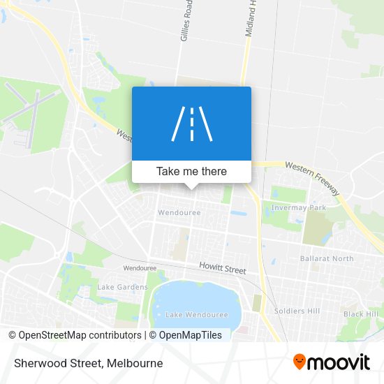 Sherwood Street map