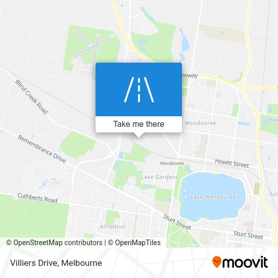 Villiers Drive map