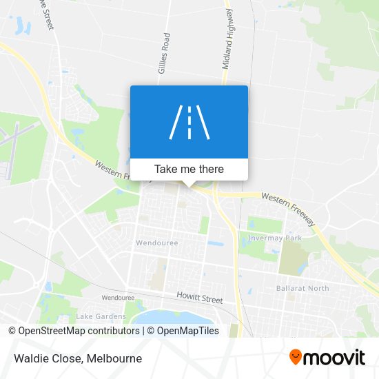 Waldie Close map