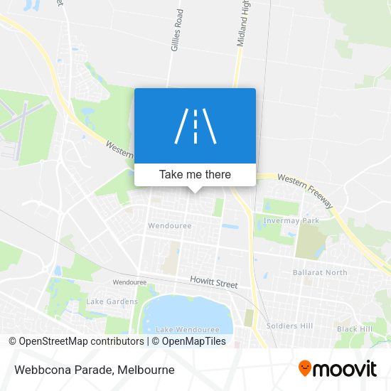 Webbcona Parade map