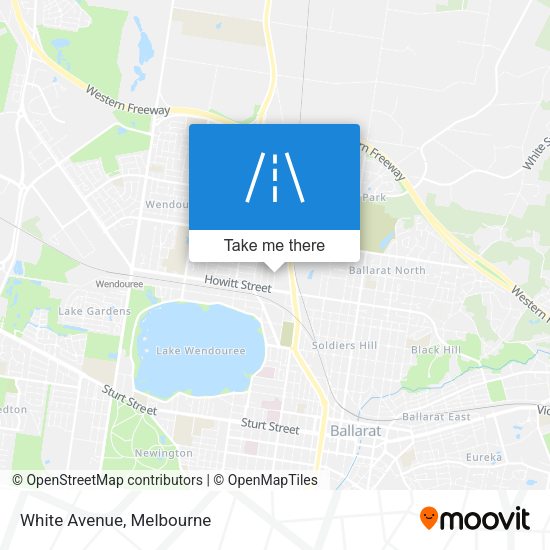 White Avenue map