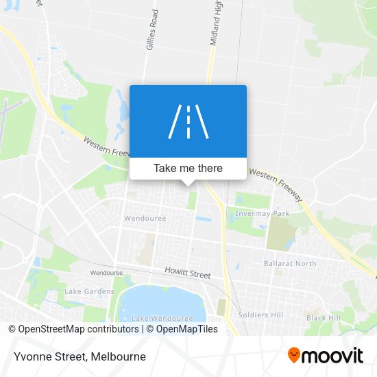 Yvonne Street map