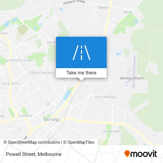 Powell Street map