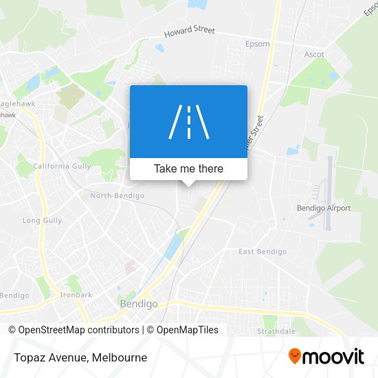 Topaz Avenue map