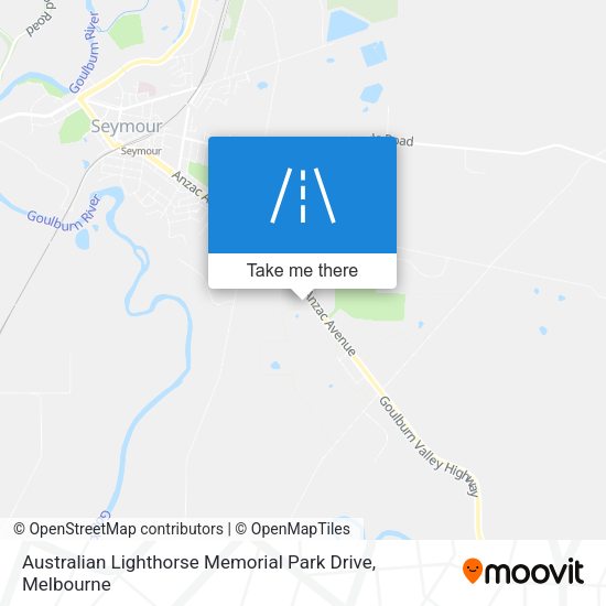 Australian Lighthorse Memorial Park Drive map