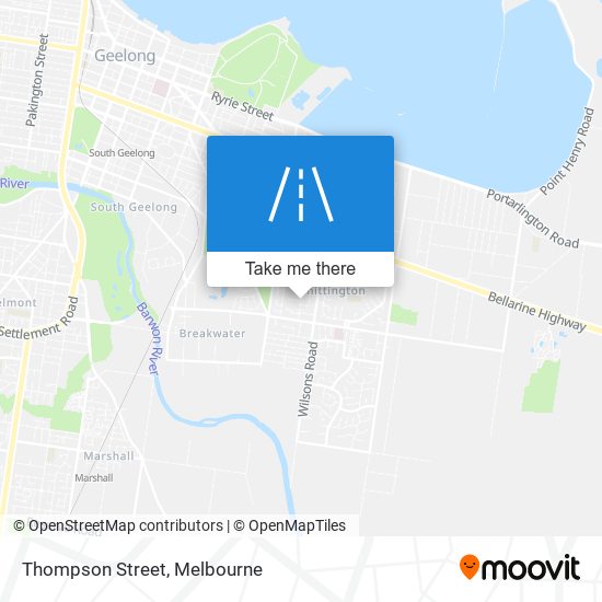 Thompson Street map