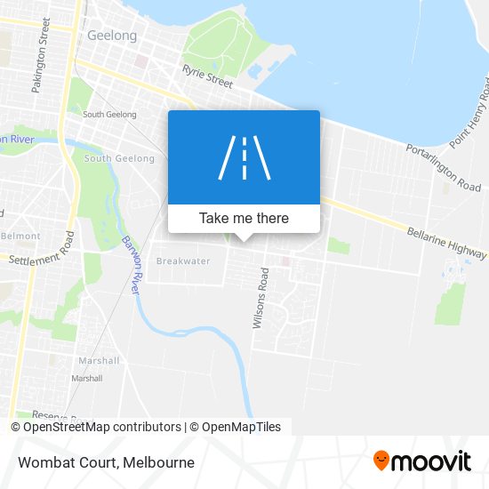 Wombat Court map