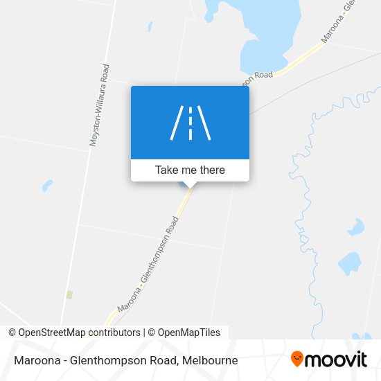 Maroona - Glenthompson Road map