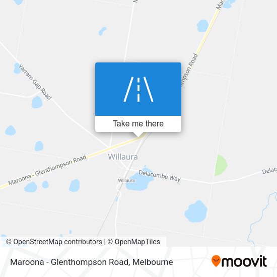 Maroona - Glenthompson Road map